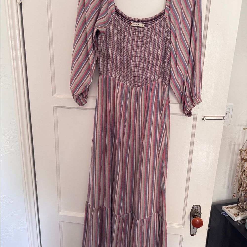 Marine Layer Striped Maxi Dress